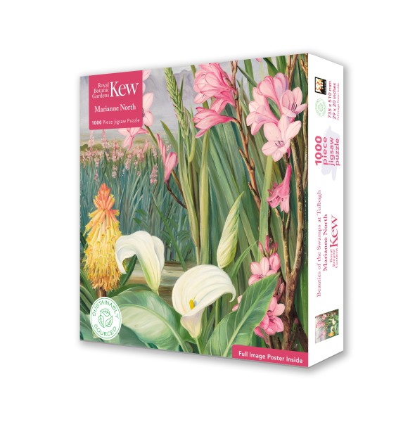 Adult Sustainable Jigsaw Puzzle Kew Gardens: Marianne North: Beauties of the Swamps at Tulbagh - 2