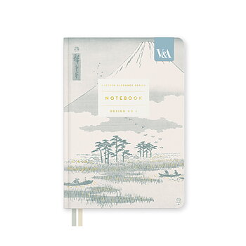 Eastern Elegance Mount Fuji, Fabric Hardback Notebook (B6)