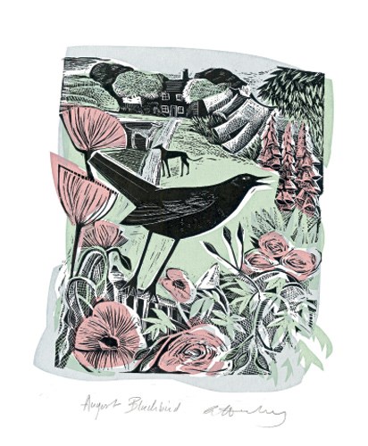 August Blackbird, Greeting Card