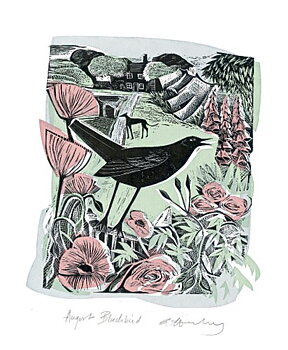 August Blackbird, Greeting Card