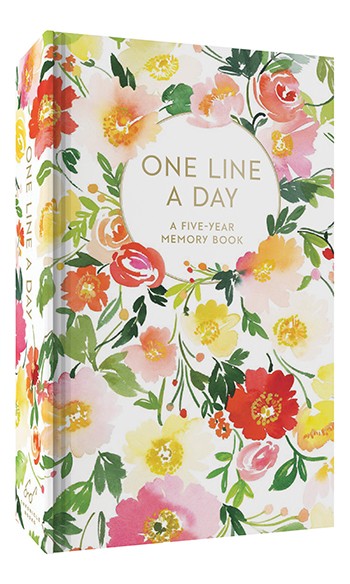 Floral One Line a Day,  A Five-Year Memory Book