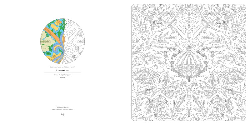 William Morris Art Colouring Book - 3