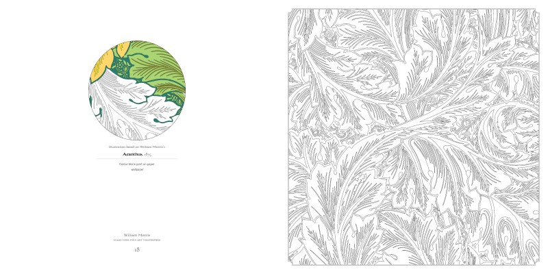 William Morris Art Colouring Book - 4