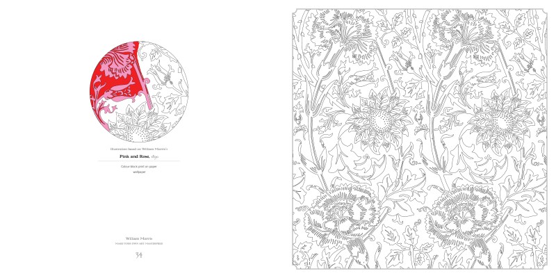William Morris Art Colouring Book - 2