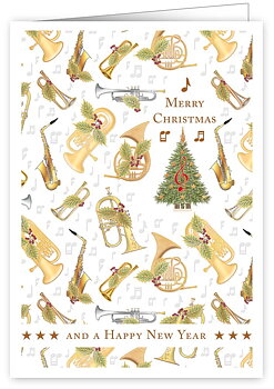 Golden Musical Instruments, Greeting Card