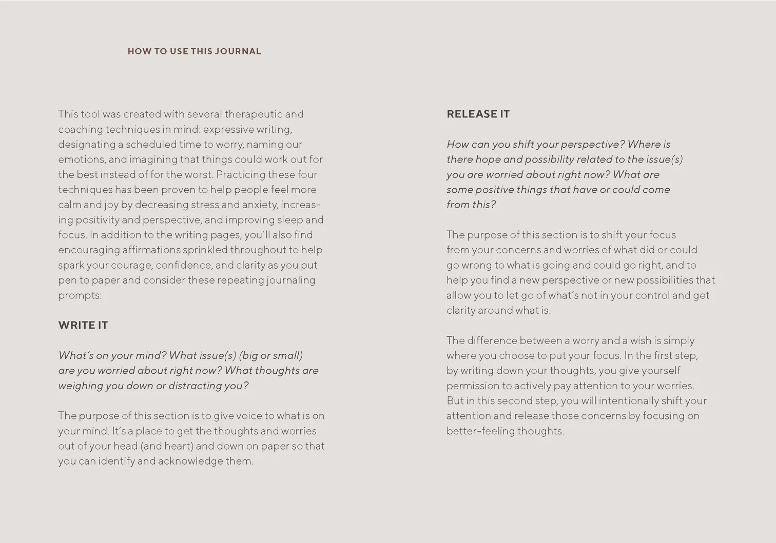 Write and Release Journal - 4