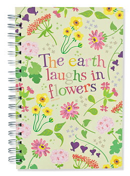 The Earth Laughs In Flowers, Spiral Bound Notebook, 100 sheets