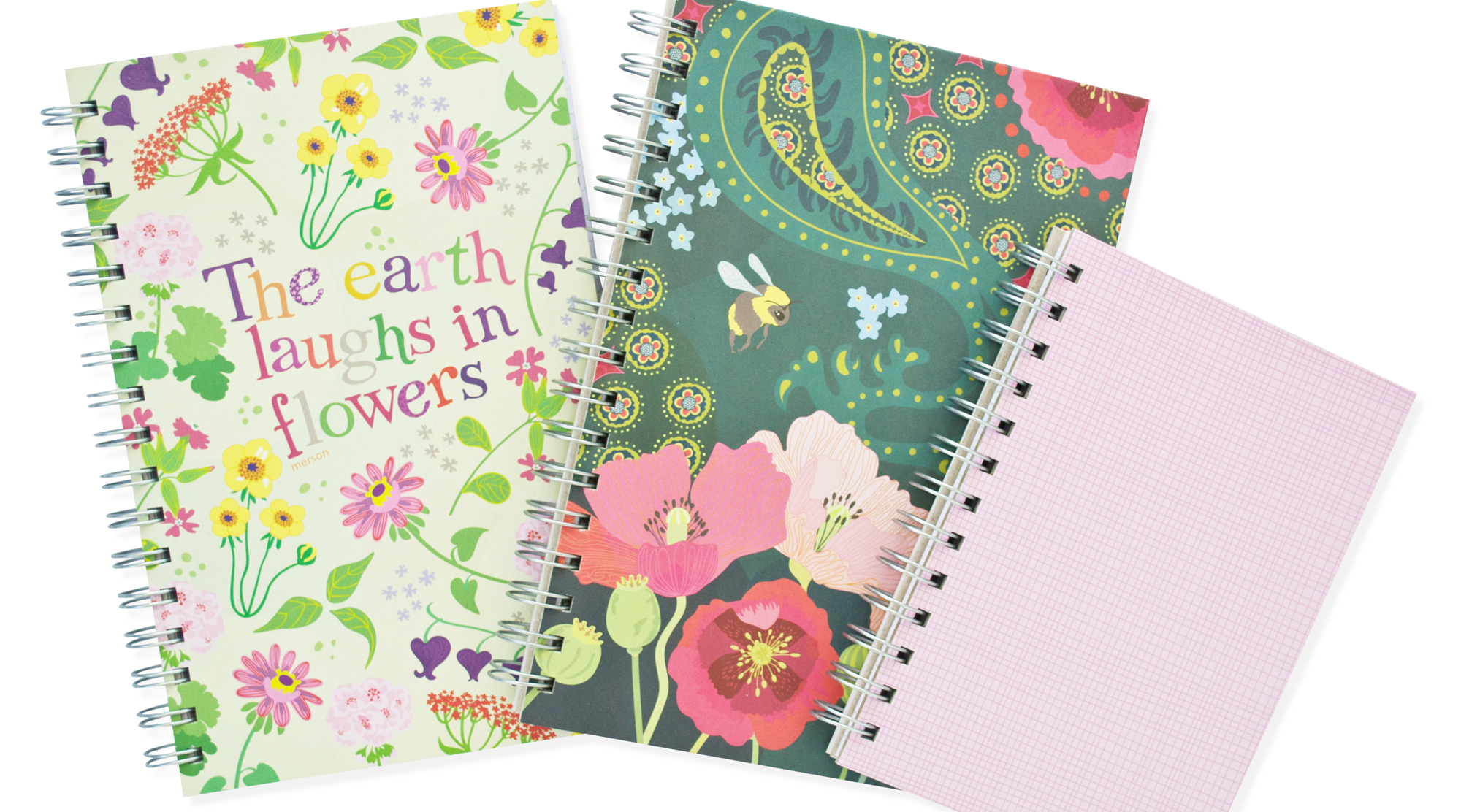 The Earth Laughs In Flowers, Spiralbunden Anteckningsbok, 100 sidor - 4