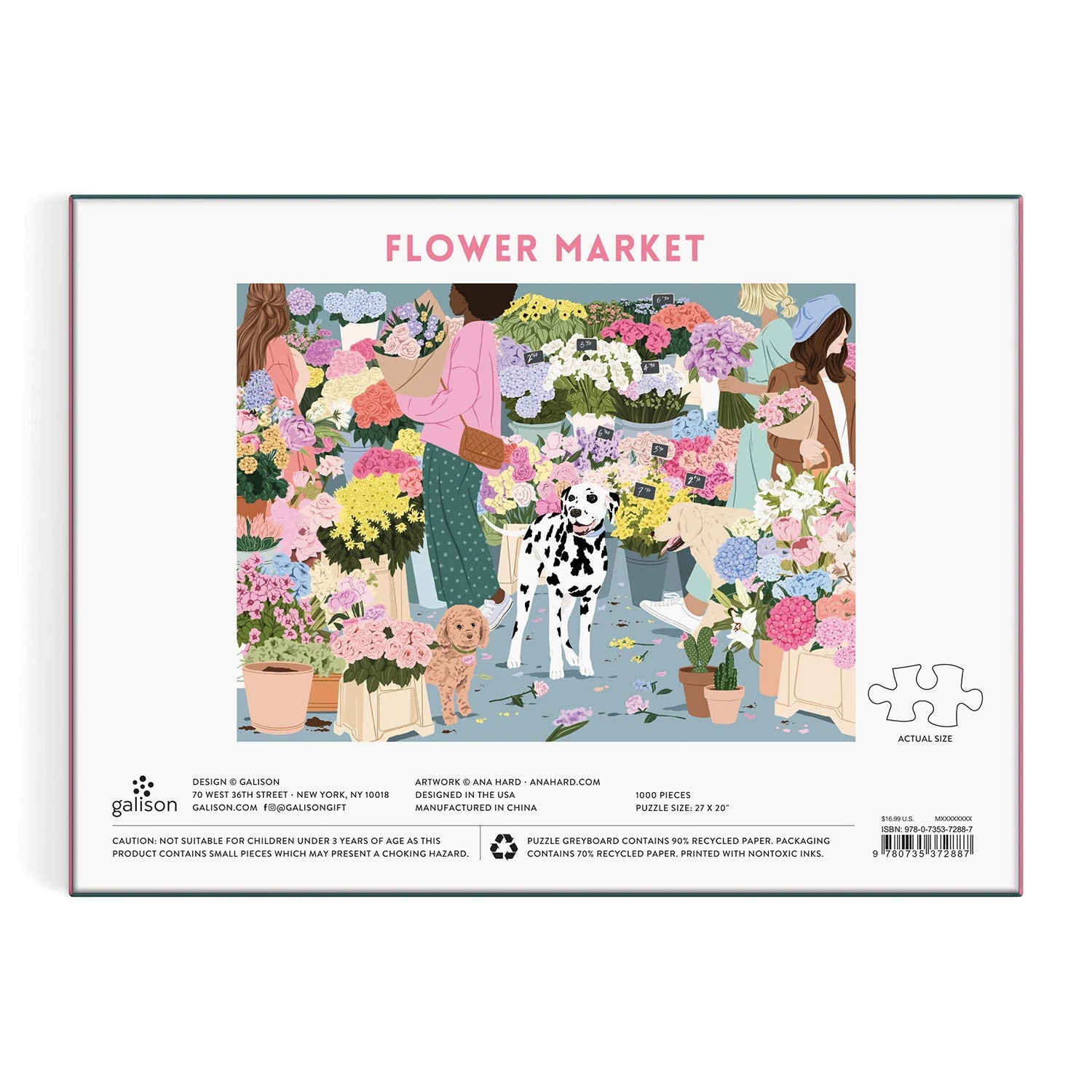 Flower Market 1000 Piece Puzzle - 3