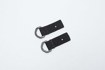 Fitting loops for license plate strap set