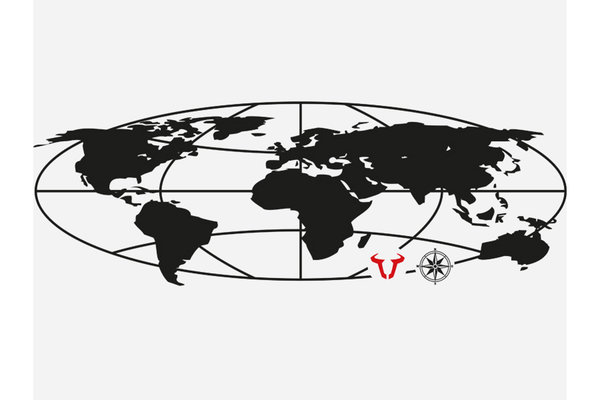 TRAX EVO M/L globe sticker