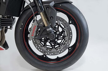 Slider set for front axle