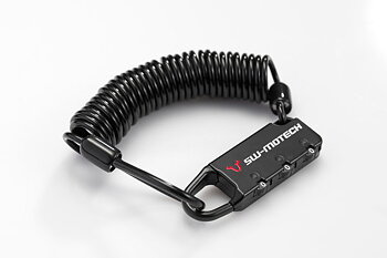 Cable lock for motorcycle luggage