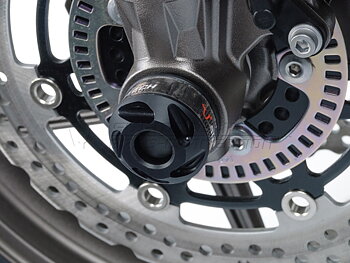 Slider set for front axle