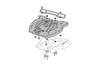 Adapter plate for ALU-RACK