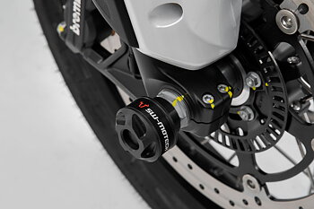 Slider set for front axle