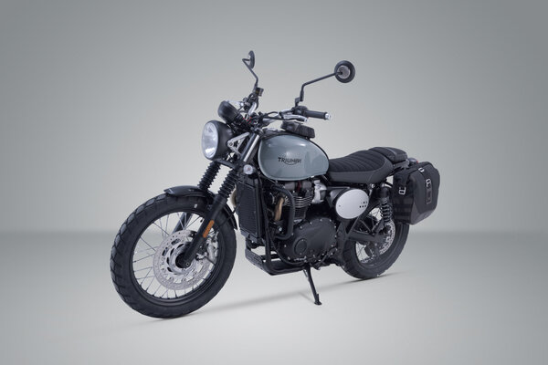 Legend Gear side bag system LC Black Edition. Triumph Street Scrambler DC04 (20-23) - 2