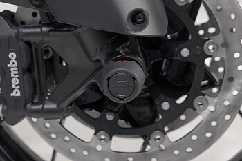 Slider set for front axle