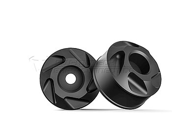 Slider set for rear axle