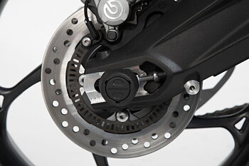 Slider set for rear axle