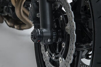 Slider set for front axle