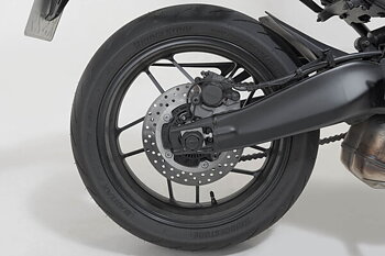 Slider set for rear axle