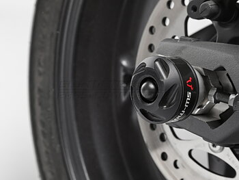 Slider set for rear axle