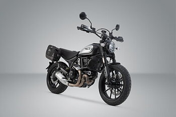 Legend Gear side bag system LC Black edition. Ducati Scrambler models (18-