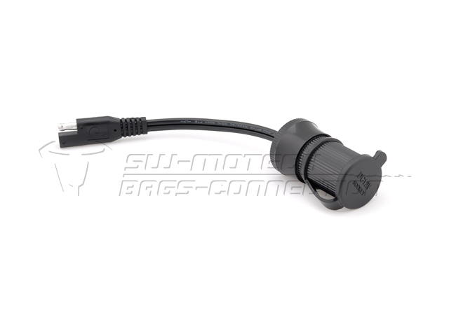 Cigarette lighter socket with SAE plug