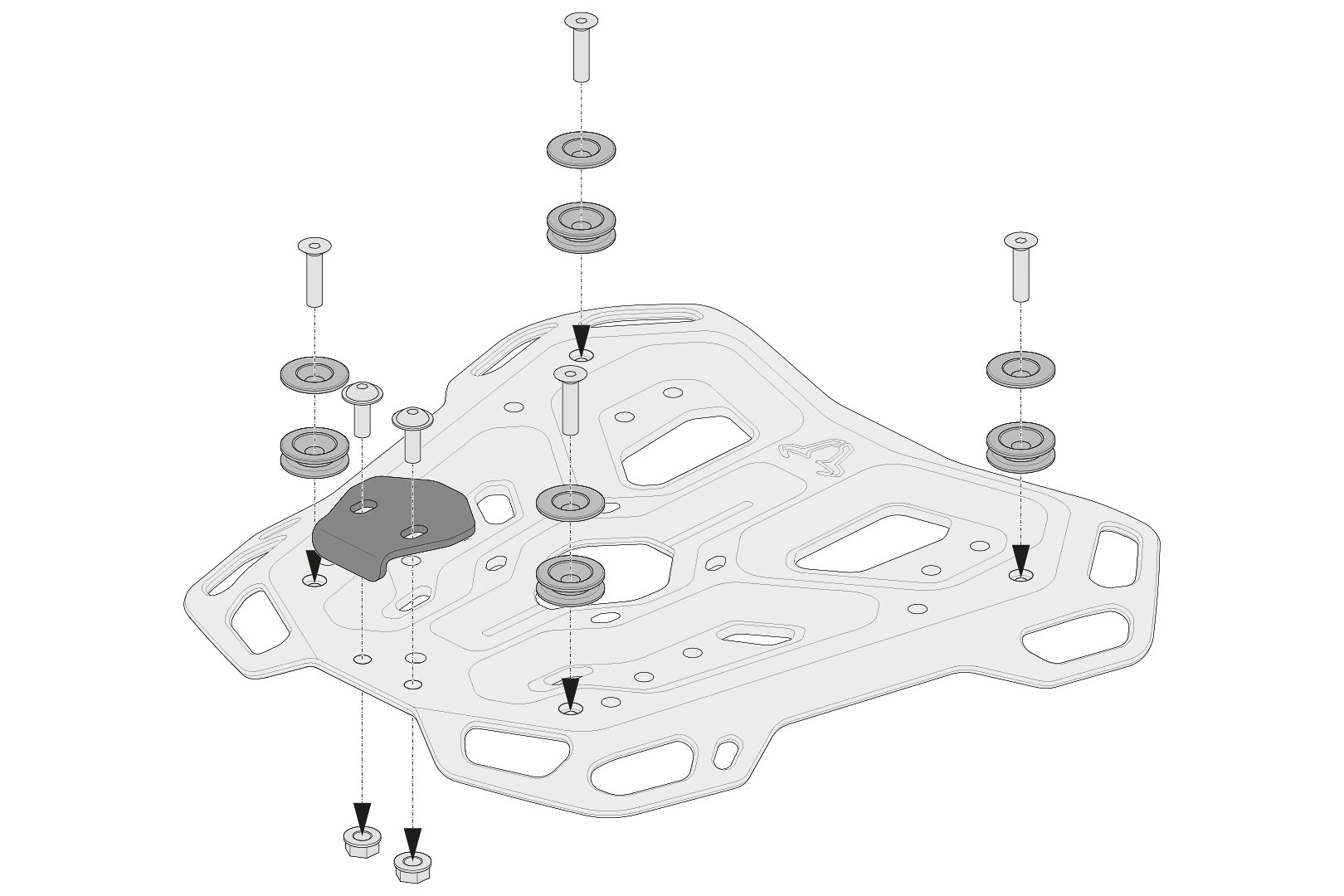 Adapter kit for ADVENTURE-RACK för TRAX ADV/ION/EVO