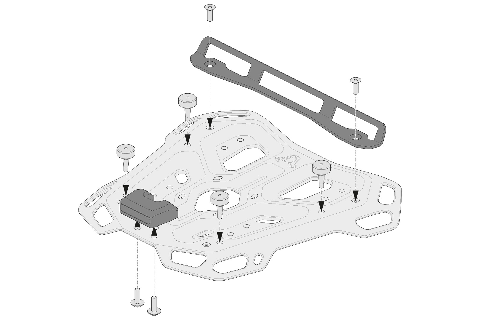 Adapter kit for ADVENTURE-RACK For Shad 2.
