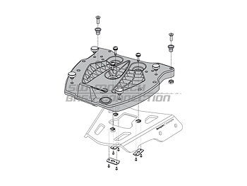 Adapter plate for ALU-RACK