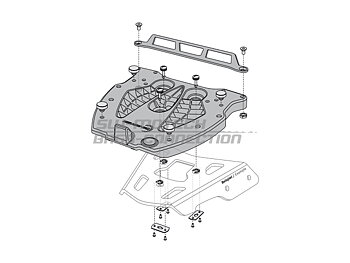 Adapter plate for ALU-RACK