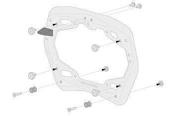 Adapter kit Givi MonoKey for PRO side carrier