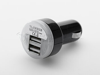 Double USB power port for cigarette lighter socket