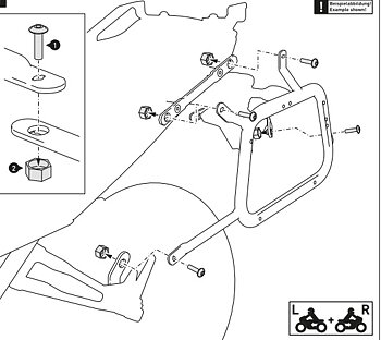 Screw set for EVO carrier