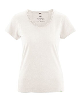 T-shirt med rundad hals