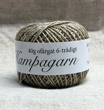 6-trådigt Hampgarn, 3 nystan