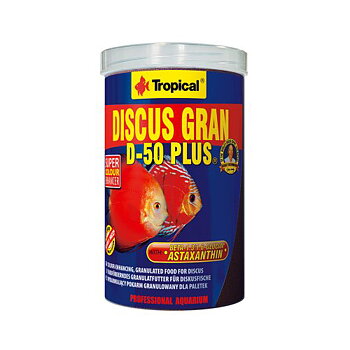 TROPICAL DISCUS D-50 PLUS GRANULAT 1000M L / 550G  