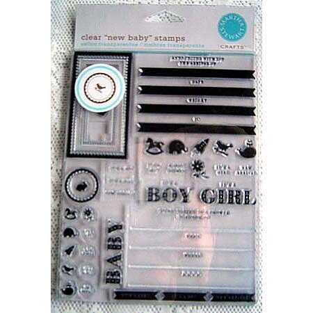Martha Stewart Clear Stamps - New Baby