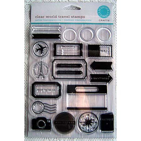 Martha Stewart Clear Stamps - World Travel