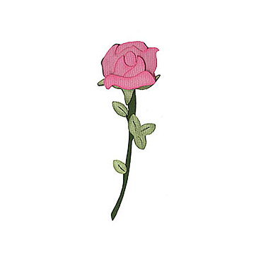 BK Dies 3x4 Flower Rose