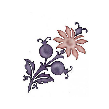 BK Dies 3x4 Flower Damask I