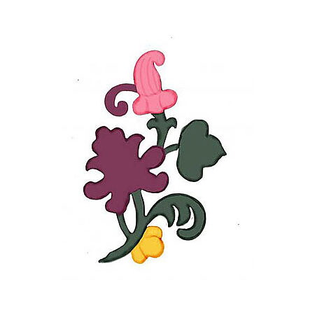BK Dies 3x4 Flower Damask II