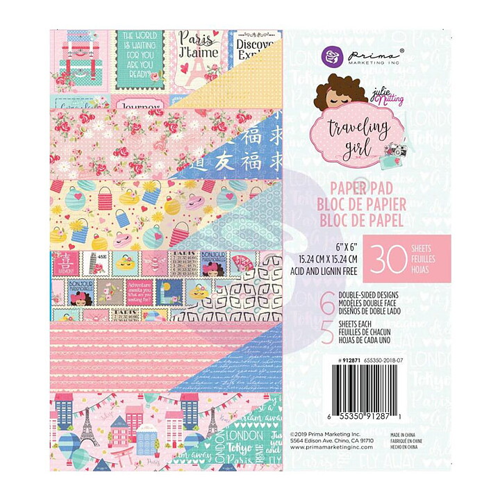 Prima Paper Pad - Traveling Girl