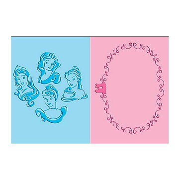 Provo Craft Cuttlebug Embossing Folders A2 - Disney Princesses