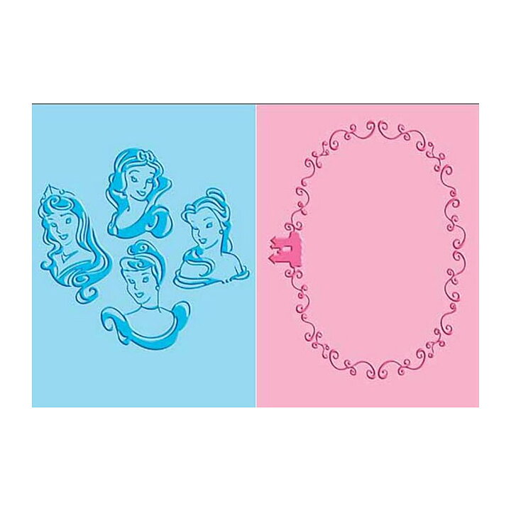 Provo Craft Cuttlebug Embossing Folders A2 - Disney Princesses