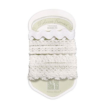 Melissa Frances Lace Trim - White