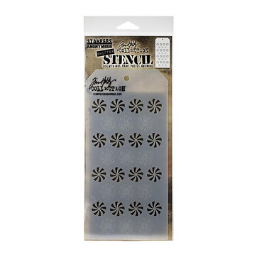 Tim Holtz Layering Stencil - Shifter Peppermint
