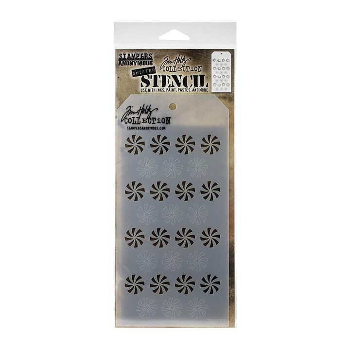 Tim Holtz Layering Stencil - Shifter Peppermint